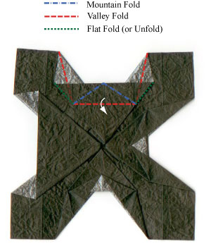 9th picture of Nestorian origami cross