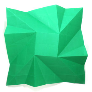 19th picture of origami cube with four kites