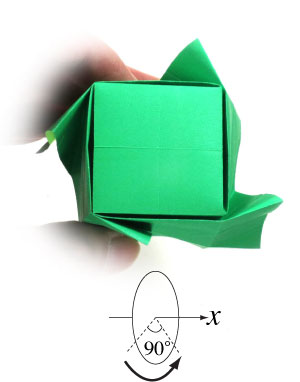 22th picture of origami cube with four kites