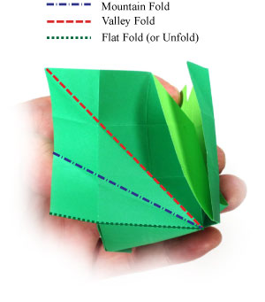 23th picture of origami cube with four kites