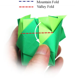 29th picture of origami cube with four kites