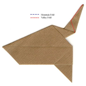 18th picture of simple origami pterosaur