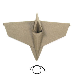 28th picture of simple origami pterosaur