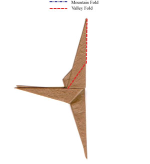 5th picture of simple origami velociraptor