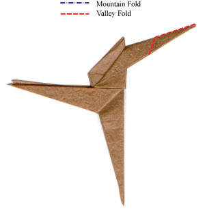 6th picture of simple origami velociraptor