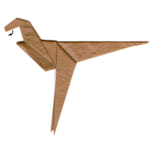 9th picture of simple origami velociraptor