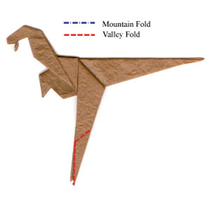 11th picture of simple origami velociraptor