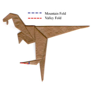 12th picture of simple origami velociraptor