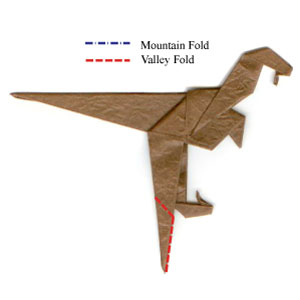 15th picture of simple origami velociraptor