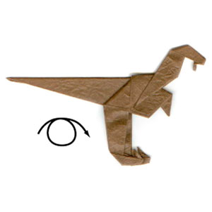 20th picture of simple origami velociraptor