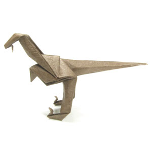 25th picture of simple origami velociraptor