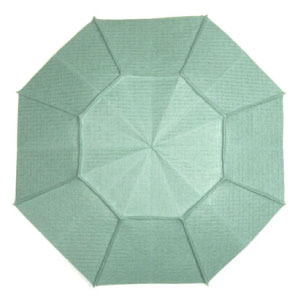 bottom view of octagon origami dish