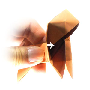 51th picture of standing origami puppy dog
