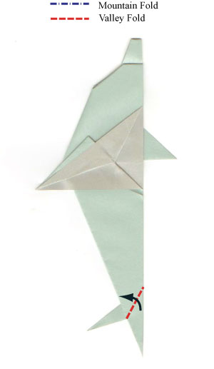 14th picture of traditional origami dolphin