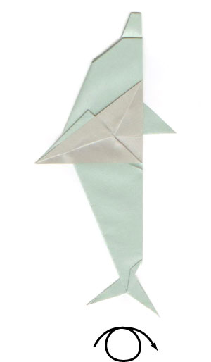 16th picture of traditional origami dolphin