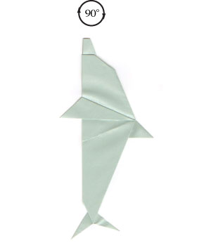 17th picture of traditional origami dolphin