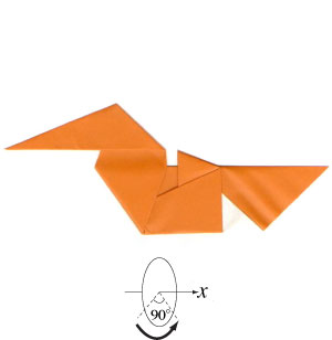 13th picture of traditional origami Mandarin duck