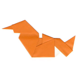 19th picture of traditional origami Mandarin duck