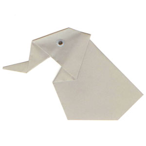 16th picture of sitting origami elephant
