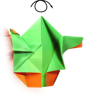 23th picture of origami elf's face