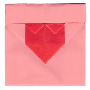 25th picture of heart origami envelope