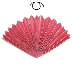 19th picture of peacock origami fan