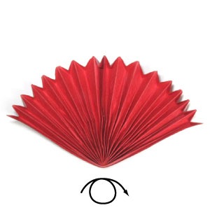 20th picture of peacock origami fan
