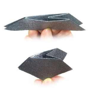 closed-open sink fold in origami