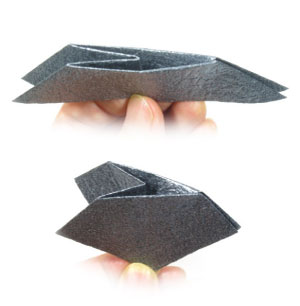 open-closed sink fold in origami