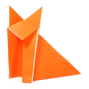 13th picture of traditional sitting origami fox