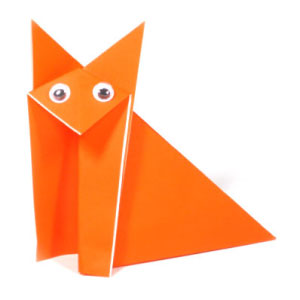 14th picture of traditional sitting origami fox