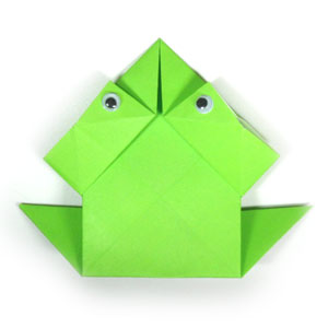 19th picture of traditional origami jumping frog