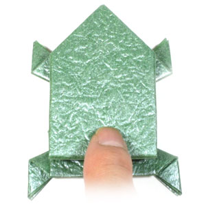 12th picture of origami jumping frog