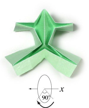12th picture of simple origami frog