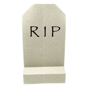 16th picture of origami Halloween's tombstone (RIP Stone)