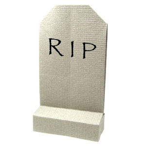 19th picture of origami Halloween's tombstone (RIP Stone)