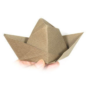 33th picture of traditional cowboy origami hat