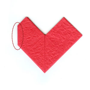 18th picture of 2D origami paper heart