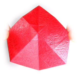 20th picture of 2D origami paper heart