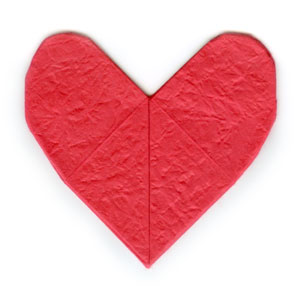 29th picture of 2D origami paper heart