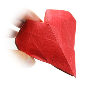 49th picture of 3D origami paper heart