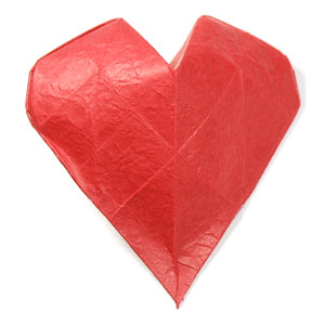51th picture of 3D origami paper heart