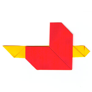 27th picture of origami heart with an arrow