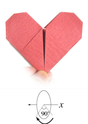 32th picture of Mickey Mouse origami heart