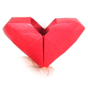 3D open origami heart