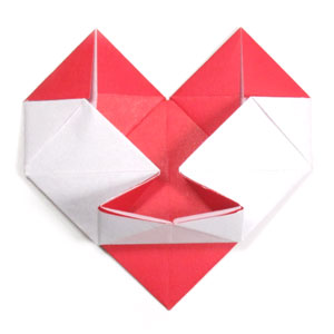 16th picture of origami heart with a stand II