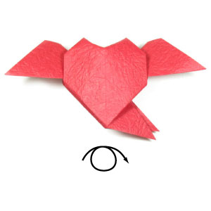 38th picture of origami heart with wings