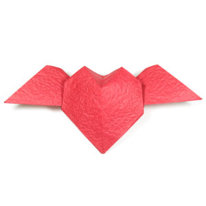 42th picture of origami heart with wings