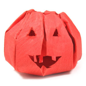 36th picture of origami jack-o-lantern for Halloween
