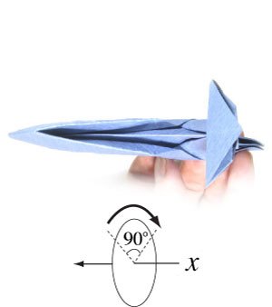 40th picture of origami airplane (fighter jet plane)